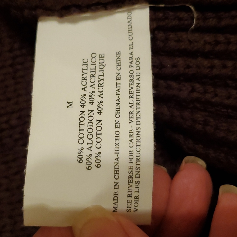 Brown Ruffle-front Sweater Vest - Picture 5 of 6